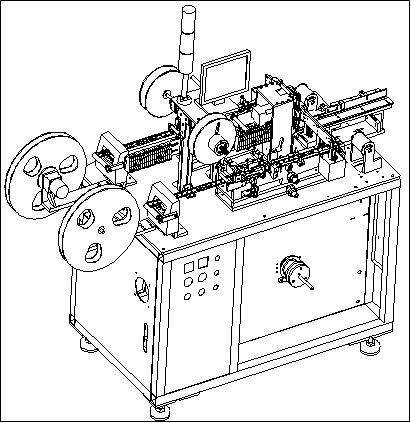 沖壓件 圖像檢測(cè)自動(dòng)編帶機(jī)